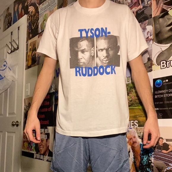 Vintage mike Tyson rap shirt 1990s screen stars